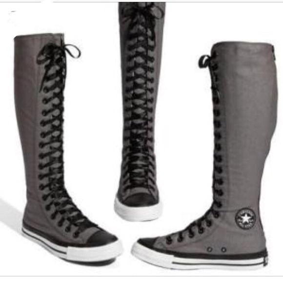 lace up knee high converse
